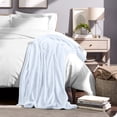 thumbnail image 5 of Bare Home Microplush Fleece Blanket - 300 GSM - Fuzzy Microfleece - Soft & Plush - Throw/Travel, Blue Mist, 5 of 5