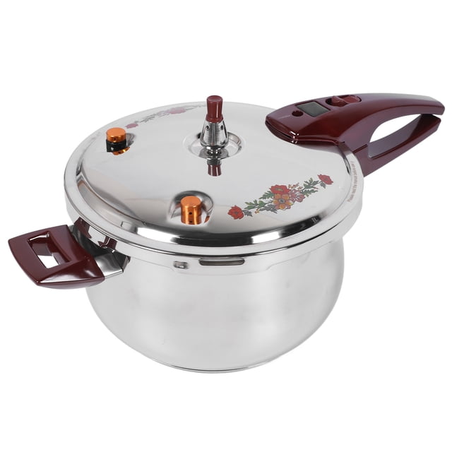 Autocuiseur en Acier Inoxydable, Garde de Sécurité Multifonction en Acier Inoxydable 80 kPa pour Cuisinière, Cuisson Rapide, avec Poignée Ergonomique Autocuiseur pour Cuisinière pour Usage Domestique