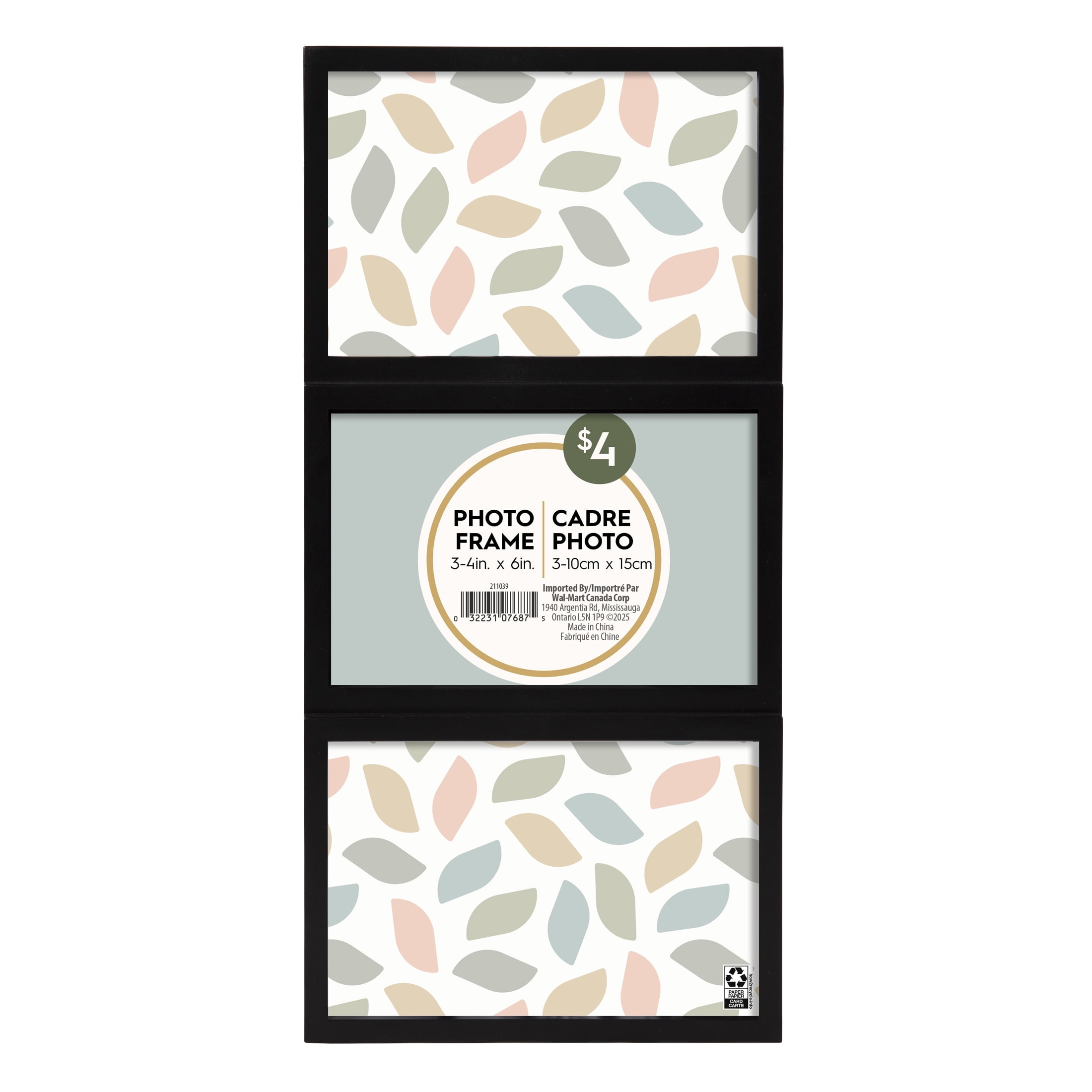 DesignOvation Gally 3-Opening Black Collage Picture Frame
