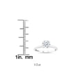 thumbnail image 3 of 1/2ct Lab Created Diamond Solitaire Engagement Ring 14k White Gold, 3 of 3