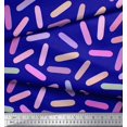 thumbnail image 3 of Soimoi Blue polyester Crepe Fabric Brush Stroke Abstract Fabric Prints By Yard 52 Inch Wide, 3 of 3