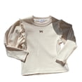 thumbnail image 1 of vdgthytj Toddler Baby Girls Long Sleeve Shirts Cute Ruffle Bowknot Embroidered Crew Neck Basic Tops Layering Tees, 1 of 4