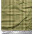 thumbnail image 1 of Soimoi Brown Rayon Fabric Diamond Geometric Printed Craft Fabric by the Yard 42 Inch Wide, 1 of 1
