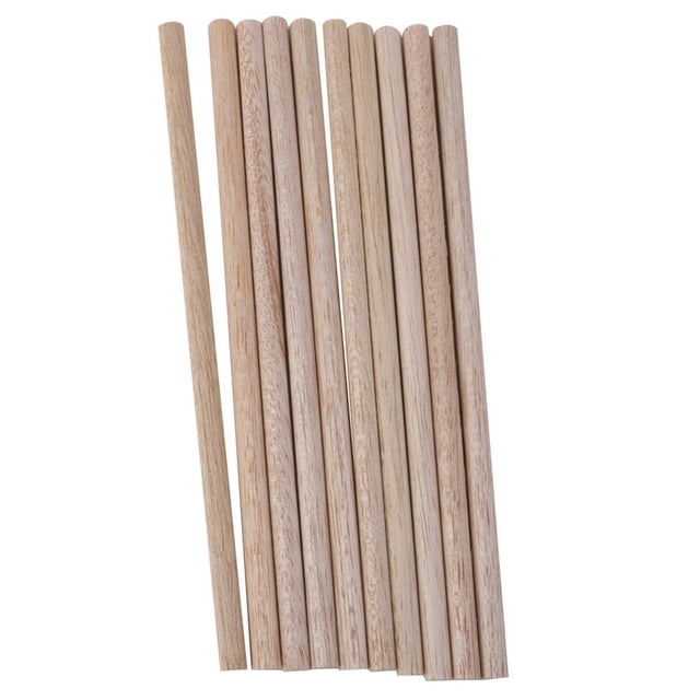 10PCS Wooden Round Stick Dowel Making Trunk Pole Hobby Craft 8x8mm