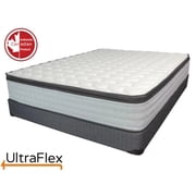 UltraFlex LUSH- 12” Hybrid Orthopedic Eurotop Mattress with Spinal Care High Density Foam Encasement, Pressure-Relieving CertiPUR-US® Certified Foam, and HDcoil Pocketed (Made in Canada)