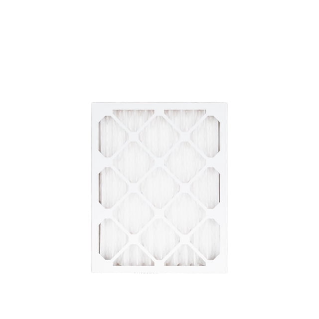 16x20x2 MERV 8 pleated air filter with white diamond grid frame