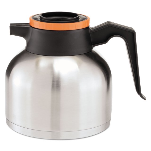 Carafe Thermique de 1,9 Litre, Acier Inoxydable/noir/orange (Décaféiné)