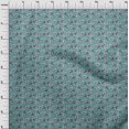 thumbnail image 3 of oneOone Cotton Silk Fabric Leaves & Floral Block Print Fabric BTY 42 Inch Wide, 3 of 4