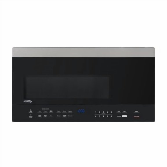 Koolmore Km-Motsc-16Bss Four à Micro-Ondes de 30 Pi3 à Hotte Intégrée avec Cuisson par Capteur 1 000 Watts et 300 Pi3/min en Acier Inoxydable et Noir Homologué Ul 1,6 Pi3