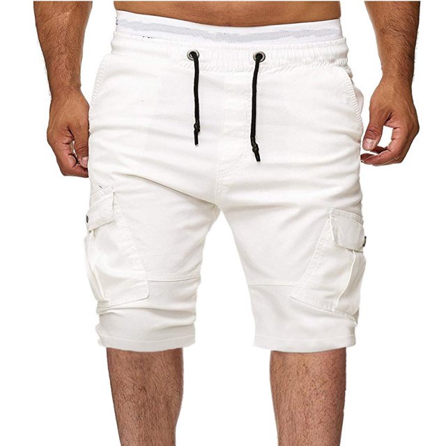 Diufon Men's Athletic Shorts Drawstring Waisted Outdoor Sport Shorts Spring Summer Hiking Shorts with Pockets