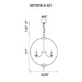 thumbnail image 2 of CWI Lighting Esia 8 Light Chandelier With Chrome Finish, 2 of 2