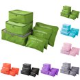 thumbnail image 2 of Cheers 6Pcs/Set Travel Waterproof Clothing Sorting Bag Packing Cube Luggage Organizer, 2 of 7