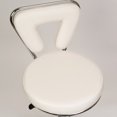 thumbnail image 4 of Gen'C Béauty Tabouret Roulant Hydraulique avec Dossier Blanc, 4 of 7