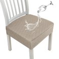 thumbnail image 3 of 4Pcs Waterproof Chair Seat Cover Seat Slipcover Stretch Jacquard Chair Seat Cushion Protector Cover Removable Wedding Banquet Square Chair Cover for Chair Home Kitchen, 3 of 10