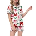 thumbnail image 1 of Ensembles de Pyjama pour Tout-Petites Filles, Imprimé Graphique, Hauts à Boutons, Ensemble de Pyjamas Décontractés, Ensemble de Pyjamas pour Petite Fille, Taille 2T 3T, 1 of 4