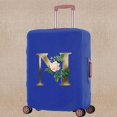 thumbnail image 1 of Luggage Cover Scratch Resistant Trolley Protective Case Apply To 18-32 Inch Golden Flower Print Suitcase Travel Accessory Covers 8Golden flower M L (26-28inch), 1 of 6