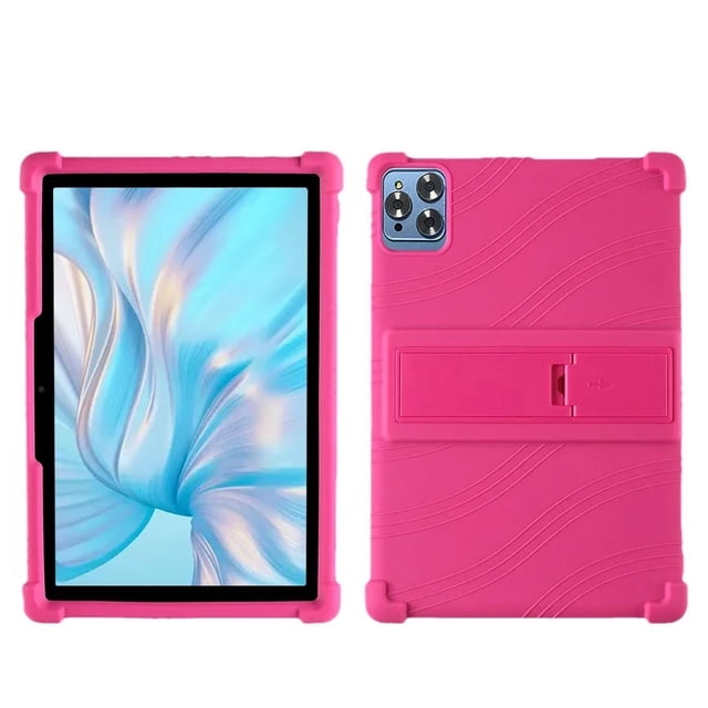 For DOOGEE First Tablet T10 10.1 Inch Tablet protective case Thickened anti-falling and anti-collision silicone protective case Pink For DOOGEE