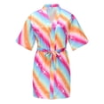 thumbnail image 2 of Sunnyoo Toddler Girl's Bathrobe Sleepwear Kimono Robe Kids Knee-Length Night Robe Loungewear, 2 of 8