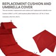 thumbnail image 3 of Sunnydaze Tissu de Remplacement pour Coussin et Parasol pour Chaise Longue Suspendue d'Extérieur, Rouge, 3 of 7