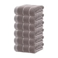thumbnail image 2 of 6 Piece Soft Absorbent Cotton Towel Set | 27x12 Inch Hand & Face Towels | Multipurpose for Gym, Spa, Beauty & Home | White, Blue, Coffee Colors, 2 of 7