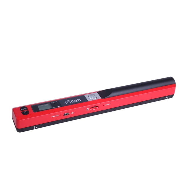 Decodeary iScan Mini Handheld Portable Scanner 300/600/900DPI Compact PDF JEPG Format Red 255x28x25mm