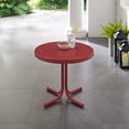 thumbnail image 3 of Afuera Living Table d'Appoint Moderne en Métal pour Patio, Fini Rouge Foncé Lustré, 3 of 6