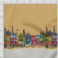 thumbnail image 1 of Soimoi Cotton Duck Fabric Buildings Panel Printed Craft Fabric by The Yard 42 Inch Wide, 1 of 3