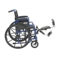 thumbnail image 3 of Fauteuil Roulant Blue Streak avec Accoudoirs Rabattables, Repose-Pieds Surélevés, Siège 20 Pouces", 3 of 5