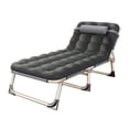 thumbnail image 2 of Folding Bed Single Person Folding Bed Camping Folding Bed Camping Bedchair Single Bed Recliner Folding Bed Single Person Folding Reclining Lounger For Camping Office Lunch Break, 2 of 8