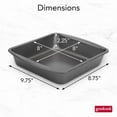 thumbnail image 3 of GoodCook Everyday Nonstick Steel Square Cake Pan, 8", Gray, 3 of 8