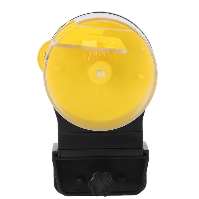 Automatic Fish Feeder, Unique Design Aquarium Food Feeder Dry Granular Flake Food Sturdy Durable For Fish Blue,Yellow