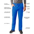 thumbnail image 3 of Adar Addition Scrubs for Men - Slim Leg Cargo Drawstring Scrub Pants - A6106 - Royal Blue - M, 3 of 8