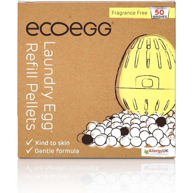 ecoegg Laundry Egg Refill Fragrance Free, 50 Loads