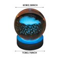thumbnail image 2 of 3d Glowing Crystal Ball Night Light Ornament Creative Coloful Night Scene Lamp With Base For Home Decor Gift, 2 of 9