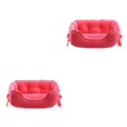 thumbnail image 4 of maskred Raised Rim Dog Bed Snug Sleeping Spot For Beloved Pet Two Size For Choice Polyester Dog Kennel Pet Bed Washable Dog Bed rose red S 2Set, 4 of 6