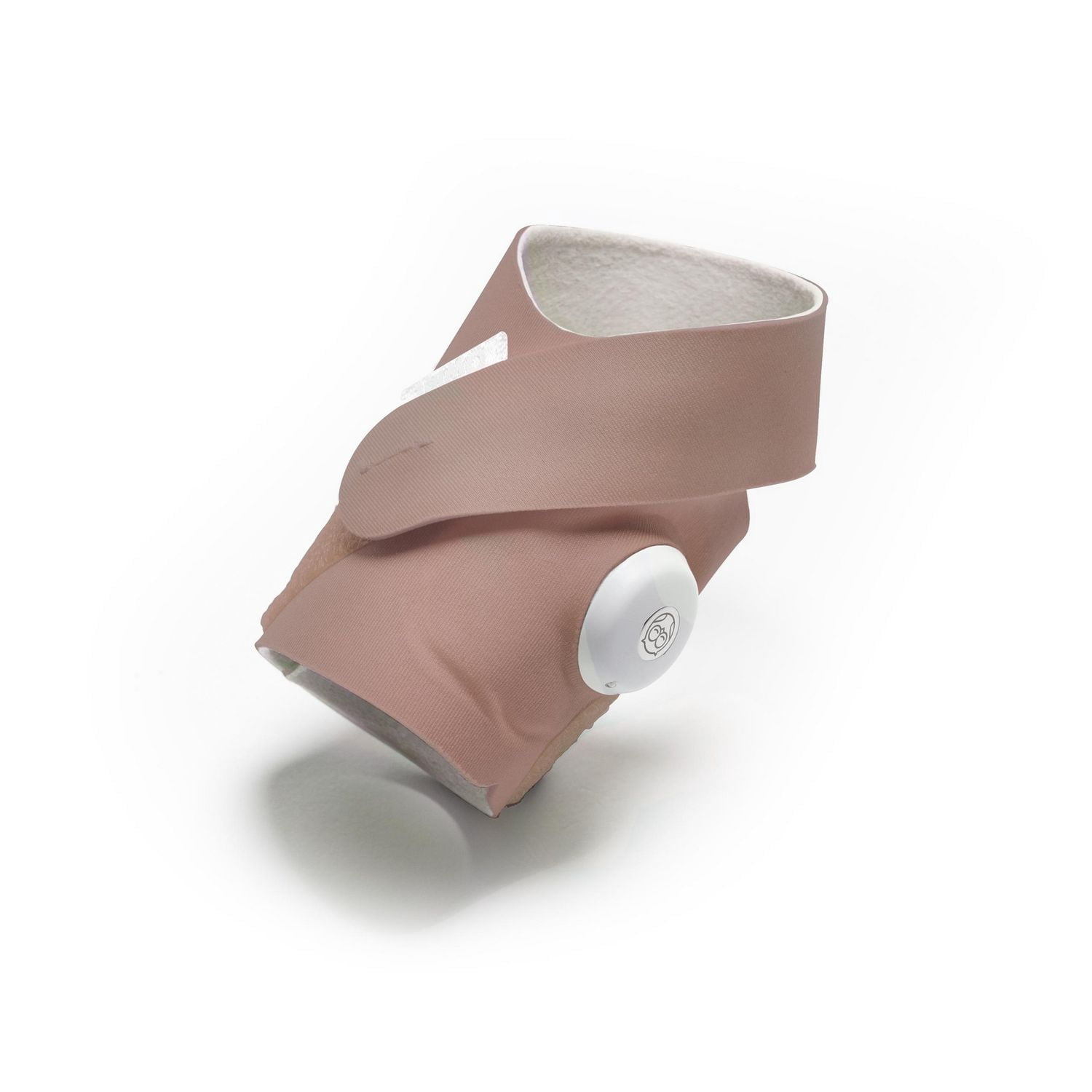 Chaussette en tissu accessoire Owlet pour moniteur de bébé Smart Sock 3, convient aux bébés de 0 à 18 mois, Rose poussiéreux (capteur et station de base non inclus)