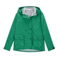 thumbnail image 4 of Toddler Girl Raincoat Solid Rain Outdoor Hooded Windproof Raincoat Outerwear Coat, 4 of 9
