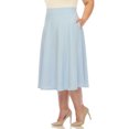 thumbnail image 2 of White Mark Jupe Midi Évasée Tasmin pour Femmes, 2 of 6