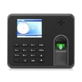 thumbnail image 1 of Time Clocks, Fingerprint Password Employee Punch Clock Finger Touch Time Card 2.8in TFT  For Mployees Small Business US Plug, 1 of 8