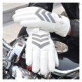 thumbnail image 4 of Winter PU Leather Motorcycle Gloves Waterproof Windproof Riding Gloves Reflective Strip Warm Motocross Work Gloves Black White ,Durability and Dexterity, 4 of 9
