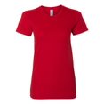 thumbnail image 1 of Women’s Fine Jersey Tee, XL, Red, 1 of 2