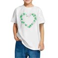 thumbnail image 4 of FAIWAD T-Shirts pour Enfants de la Saint-Patrick à Manches Courtes, Col Ras du Cou, Coupe Ample, Chandail Confortable, Garçons Filles, Mignons, Imprimés, 4 of 4