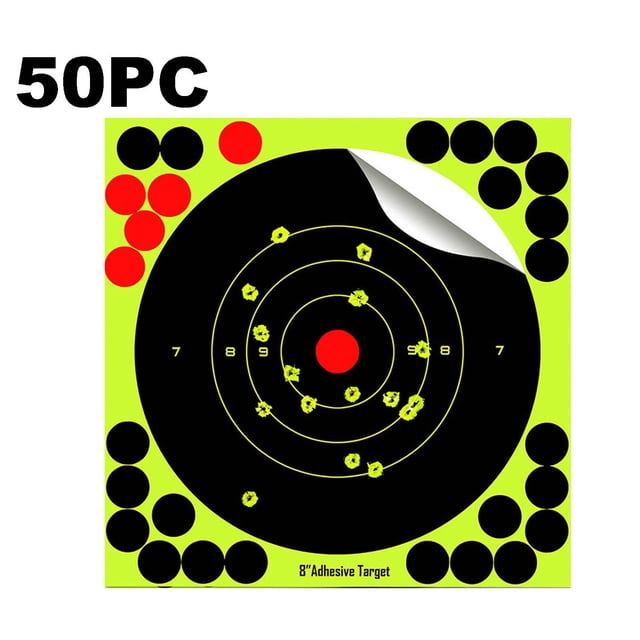 Binwennn Flag Hanger for Wall 50PCS 8" Self Shooting Splatter Paper For Shooting