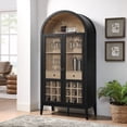 thumbnail image 1 of Modway Nolan Armoire à Bar Arquée Noire, 1 of 10