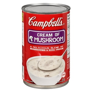 Campbell's® Prêt à servir Crème de soupe de champignons, Étagère stable