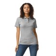 thumbnail image 1 of Gildan G648L Ladies' Softstyle Double Pique Polo - RS SPORT GREY - L, 1 of 2