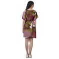 thumbnail image 4 of Moomaya Robes en Georgette de Mousse Imprimée pour Femmes Tunique Ligne A avec Ceinture à Cordon, 4 of 4