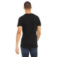 thumbnail image 2 of Bella Canvas Mens Jersey V-Neck Tee, L, Black, 2 of 3