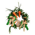 thumbnail image 2 of 18inch Easter Rabbit Wreath with Eggs Carrot flower wreath front door Window for Front Door Ornament, 2 of 9