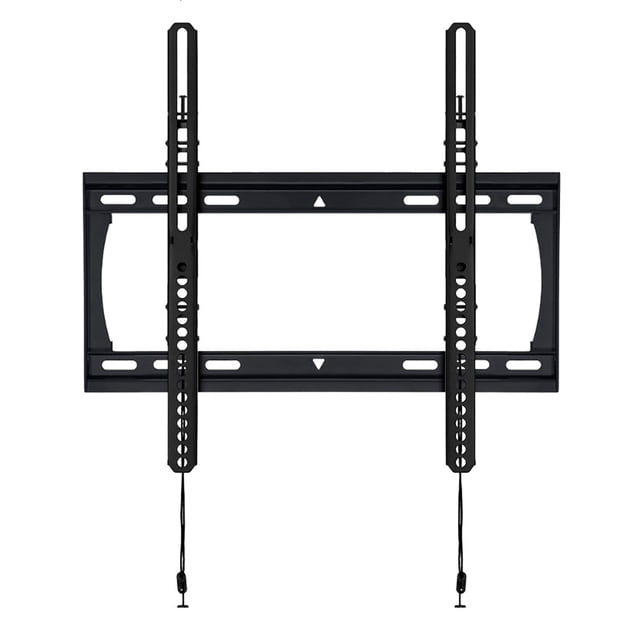 SyncMount Support Mural Fixe pour Téléviseur Conçu pour des Écrans de 32 à 65 Pouces, Supporte jusqu'à 120 Lb. le Support Noir Présente un Cadre Robuste avec des Supports à Dégagement Rapide pour un Accès Facile aux Câbles et un Ajustement Latéral pour une installation Précise. Compatible avec les Motifs de Montage VESA standard, Il Comprend Tout le Quincaillerie Nécessaire pour une installation Sécurisée sur des Montants de Bois Ou des Murs en Béton.